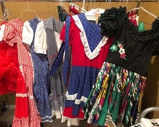 Vintage swing dance dresses and skirts 