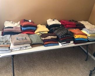Sweaters (many new with tags)