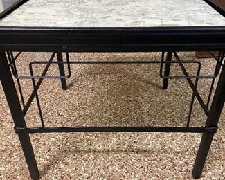 Metal end table