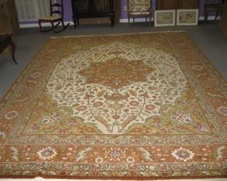wool Oriental rug 13'10" x 10'10"