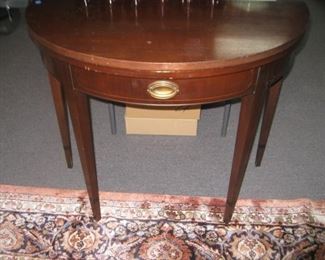 demilune flip top games table