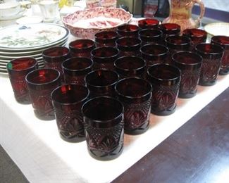 3 sets of 12 ruby cups. Each set is sold separately in case you don't need 36.