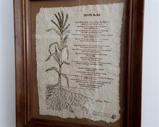 Poet, William Heyen framed signed and numbered 1829-1979: The Bells poem