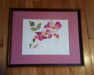 "Island Rugosa" 15 1/2 x 13 signed and numbered print by Jean Kigel