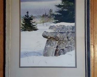 "Waiting for Spring" watercolor by Sandra Crabtree