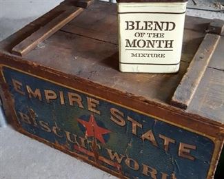 Empire State Biscuit Works vintage crate