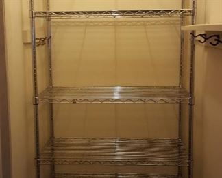 Chrome Wire Shelving - another next pictured