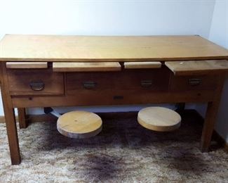 E. H. Sheldon & Company Laboratory Desk Early 1900's