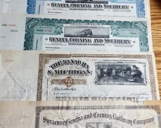 Railroad Stock Certificates