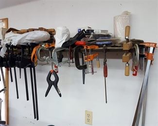 Lots of clamps - many sizes and brands