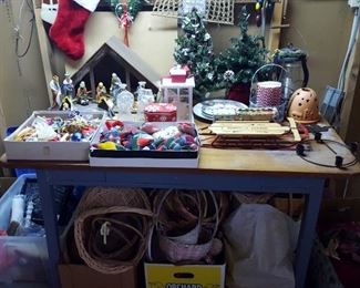 Christmas and lots of baskets