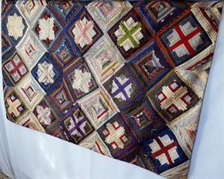 antique Log Cabin quilt