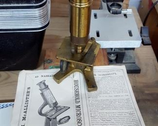T.H. McAllister microscope