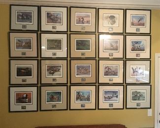 Ducks Unlimited Stamp/Print Collection from 1994 to 2003