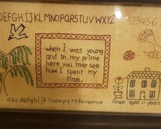 antique sampler