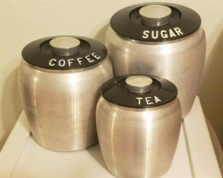 1950s Kromex Canister 3 pc Set