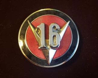 Vintage Cadillac 1930s emblem, Radiator badge