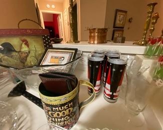 Vintage black Santa glasses