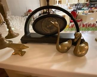Solid brass keys and clock