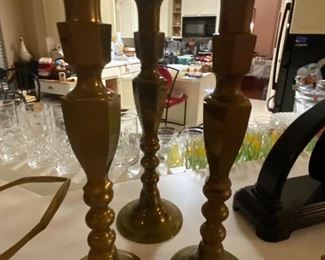 Brass candlesticks
