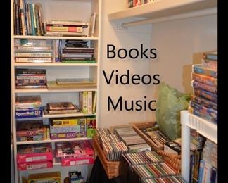 Books, videos, music