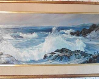Original oil painting-Seascape-George J. Bleich