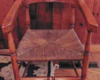 Rustic captain's chair
