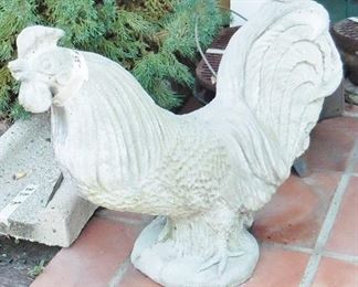Large cement rooster