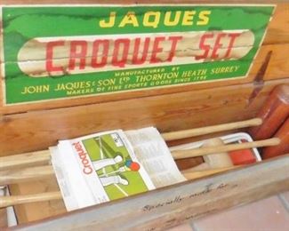 Vintage Jaques Croquet Set