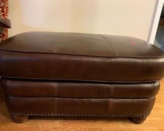 #11		Lane ottoman w/nailhead Trim w/wood feet 44x27x20	 $250.00 
