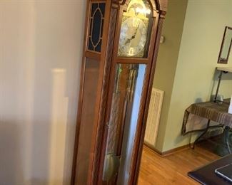 #12		Howard Miller Grandfather Clock   18.5x11x7' 	 $400.00 

