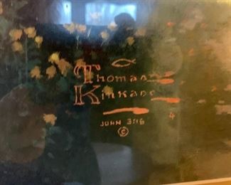 #13		Everett's Cottage by Thomas Kincaide Framed Lithograph 	 $150.00 
