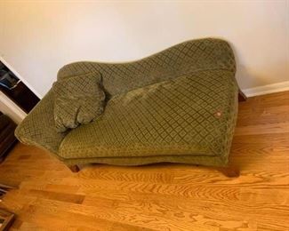 #16		Green Velvet Fainting Sofa  6 foot long	 $275.00 

