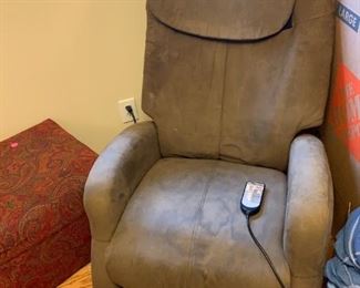 #18		Ijoy massage chair brown microfiber 	 $100.00 
