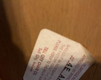 #34		Tell City Wood Magazine End Table   26…5x16.5x21	 $125.00 
