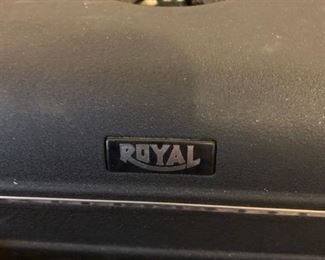 #36		Royal Typewriter w/round glass keys	 $75.00 
