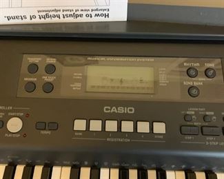 #37		Casio WK-110 Keyboard w/stand and Stool 	 $75.00 
