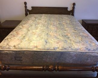 #51		Wood Headboard/Footboard w/rails - Queen Size	 $75.00 
