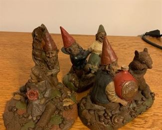 #56		Set of 3  Cairn Artist Gnome Figurines	 $65.00 
