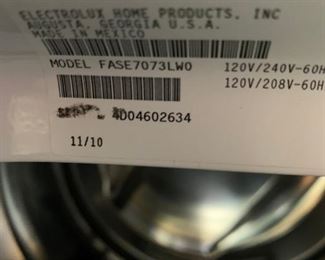 
#58		Frigidaire Front Load Dryer  FASE7073	 $250.00 
