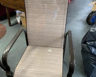 #59		Aluminum Rectangle Table w/tile Top (Hampton Bay) & 4 chairs	 $75.00 
