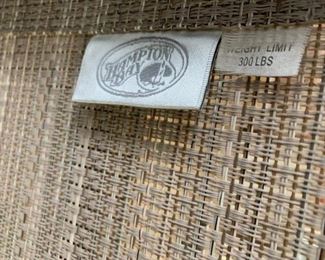 #59		Aluminum Rectangle Table w/tile Top (Hampton Bay) & 4 chairs	 $75.00 
