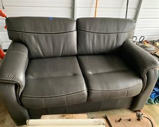#68 Brown love seat 58'	as is no legs from a RV $50.00 
