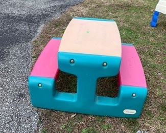 #91 little tike picnic table $20.00
