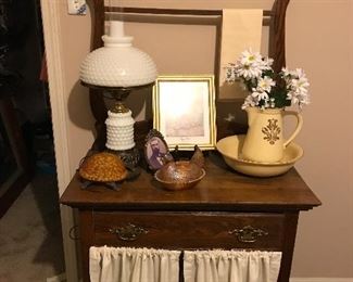 Antique wash stand without mirror