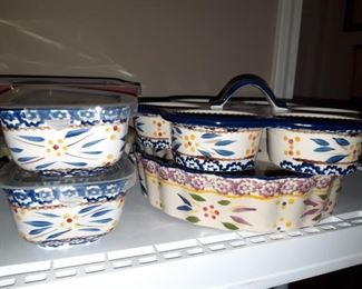 Huge collection of New Old Stock Temptations dinnerware and cookware