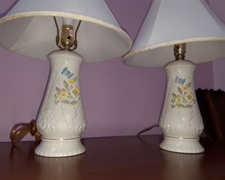 Belleek lamps