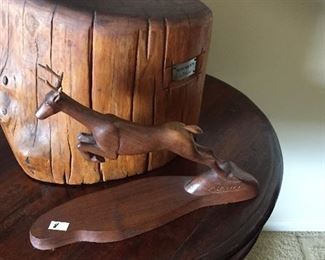 Signed wood Sculpture