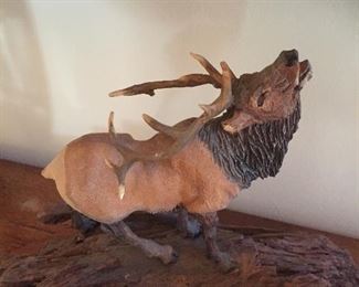 Very detailed wood carving signed and rare 