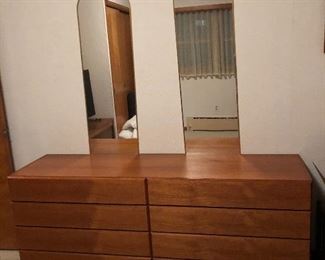 Mid Century Dresser with mirrors